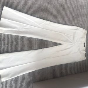 Theory cream colored flare pant